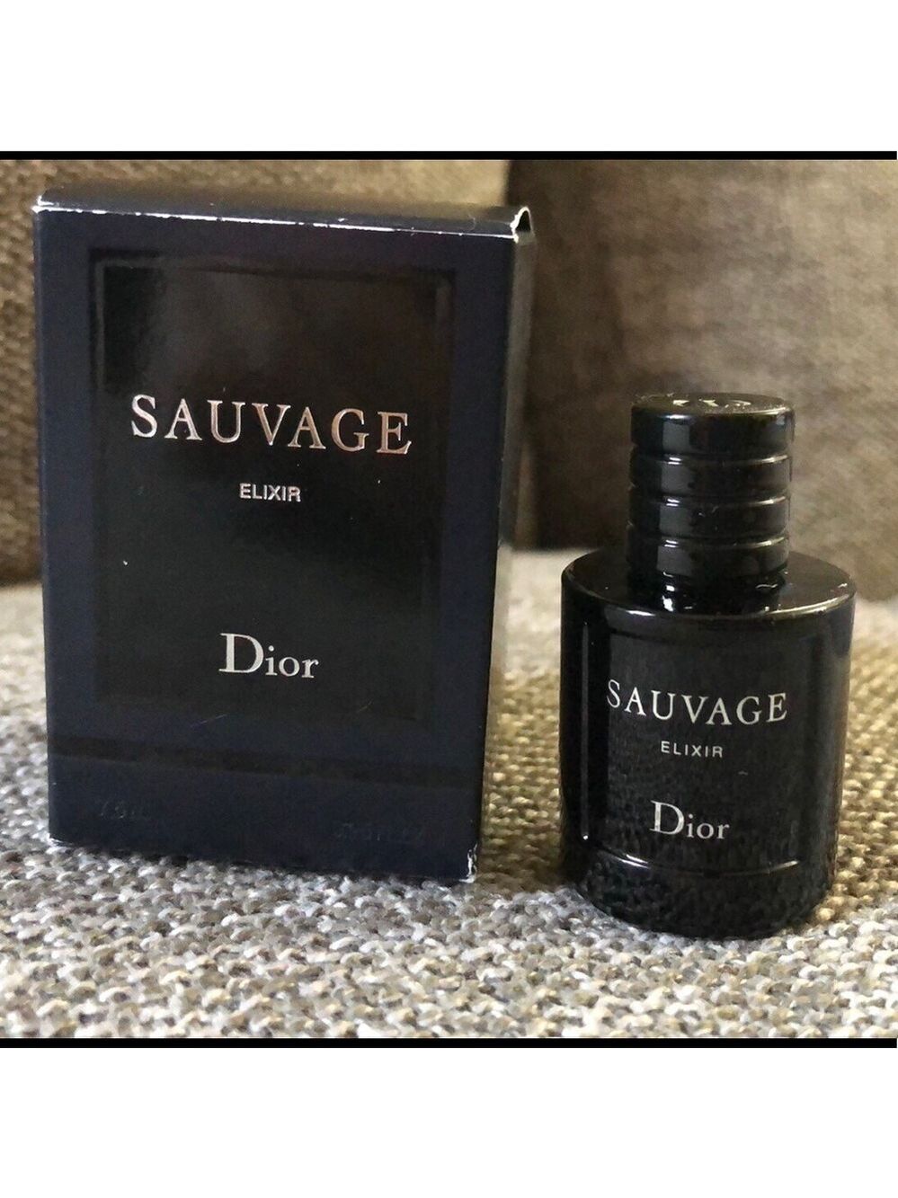 Dior Sauvage Elixir Parfum 7.5 ml Travel Size Miniature Authentic - Picture 3 of 13